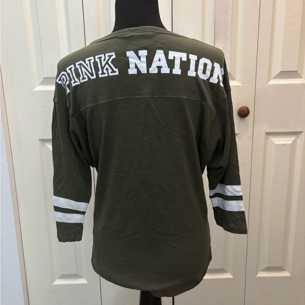 PINK Olive Green Women's Top - Picture 7 of 9
